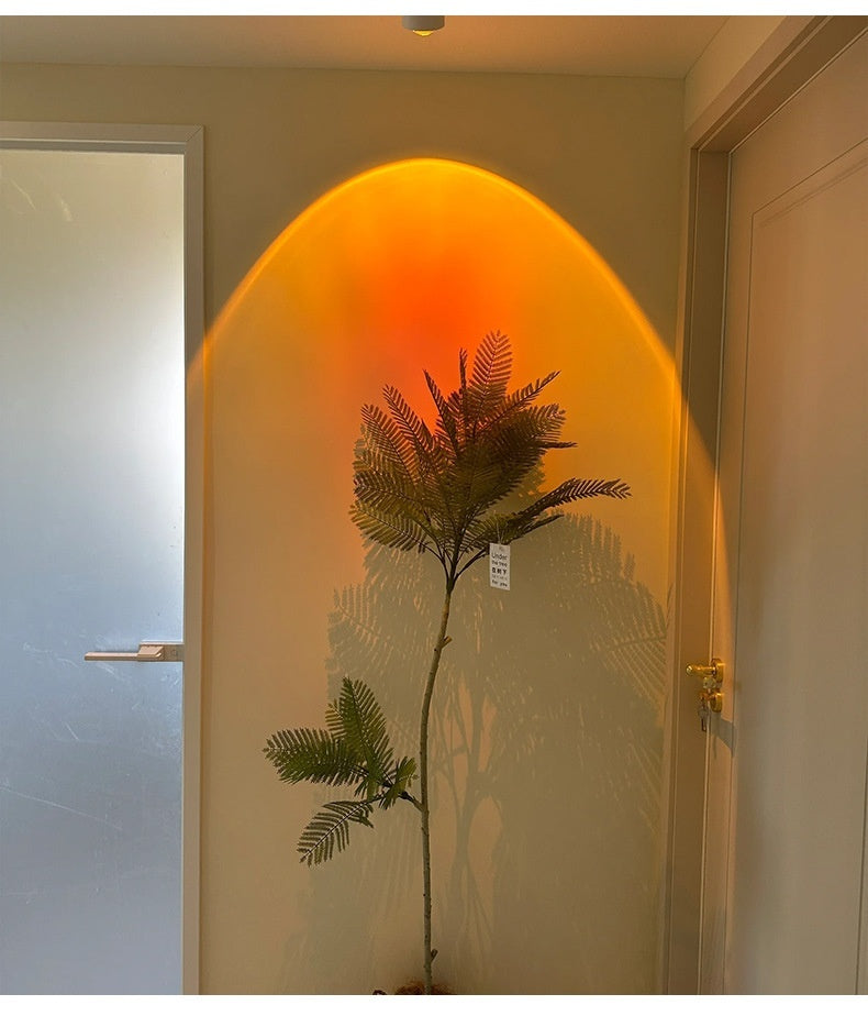 Sunset Light Background Wall Open-mounted Non-falling Spotlight