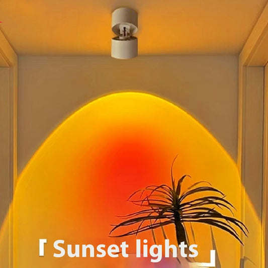 Sunset Light Background Wall Open-mounted Non-falling Spotlight