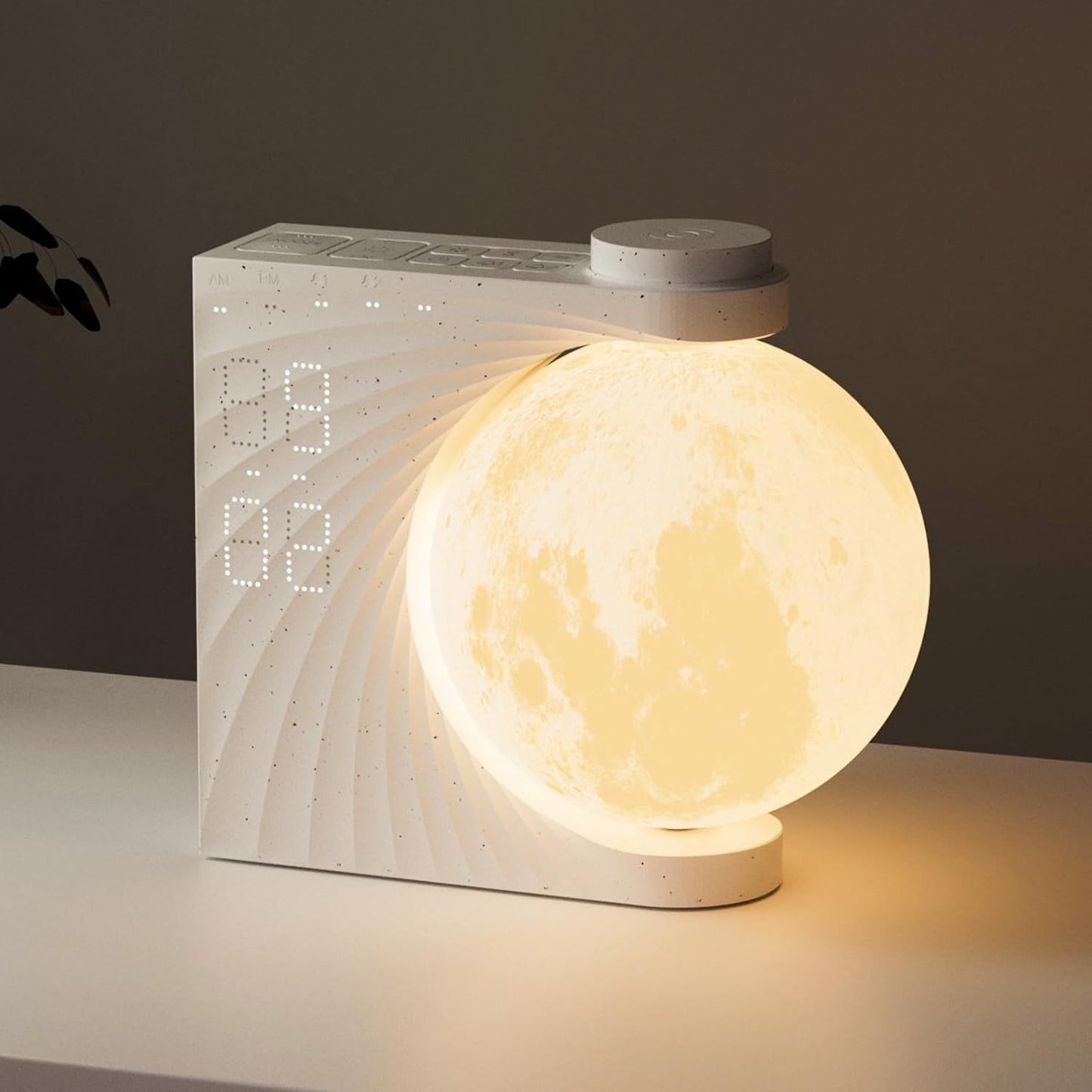 Moon Light Table Lamp and Alarm Clock